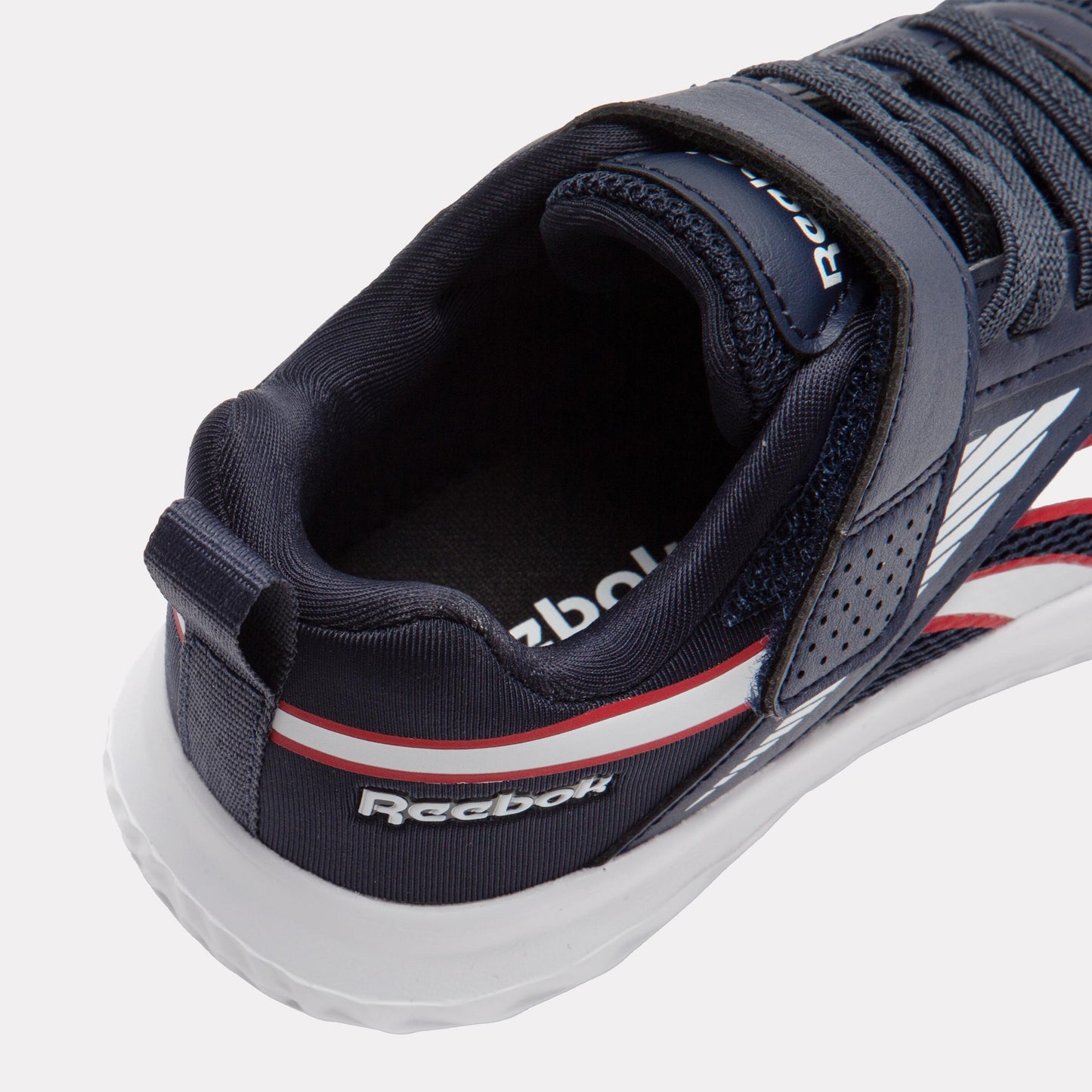 Reebok Footwear Kids Rush Runner Elastic Lace Shoes – Pre-School VECTORNAVY/WHITE/VECTORRED