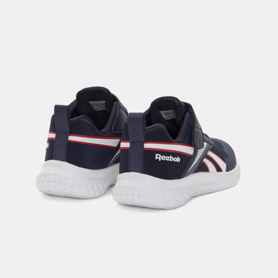 Reebok Footwear Kids Rush Runner Elastic Lace Shoes – Pre-School VECTORNAVY/WHITE/VECTORRED