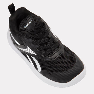 Reebok Footwear Kids Rush Runner Shoes – Baby & Toddler BLACK/BLACK/WHITE