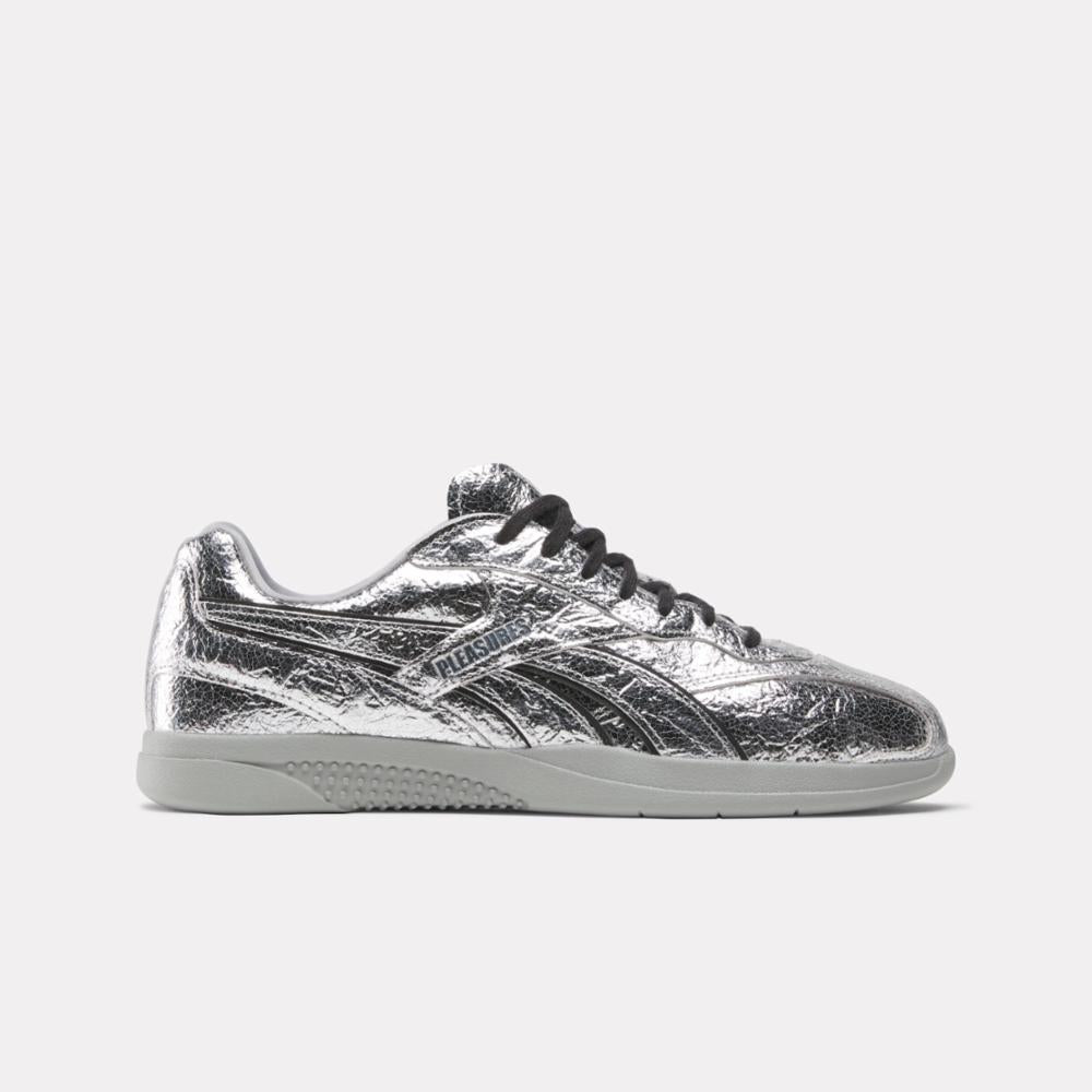 Reebok Footwear Men Reebok x PLEASURES Hammer Street Shoes SILVER/SILVER/BLACK