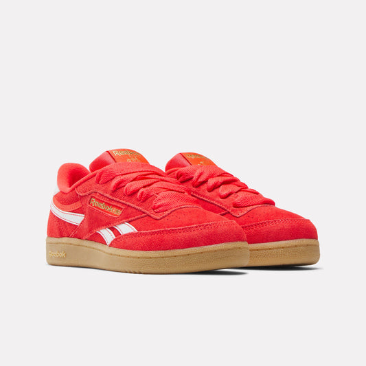 REEBOK FOOTWEAR KIDS Club C Revenge Shoes - Pre-School ENERGYRED/FTWRWHITE/GOLDMET