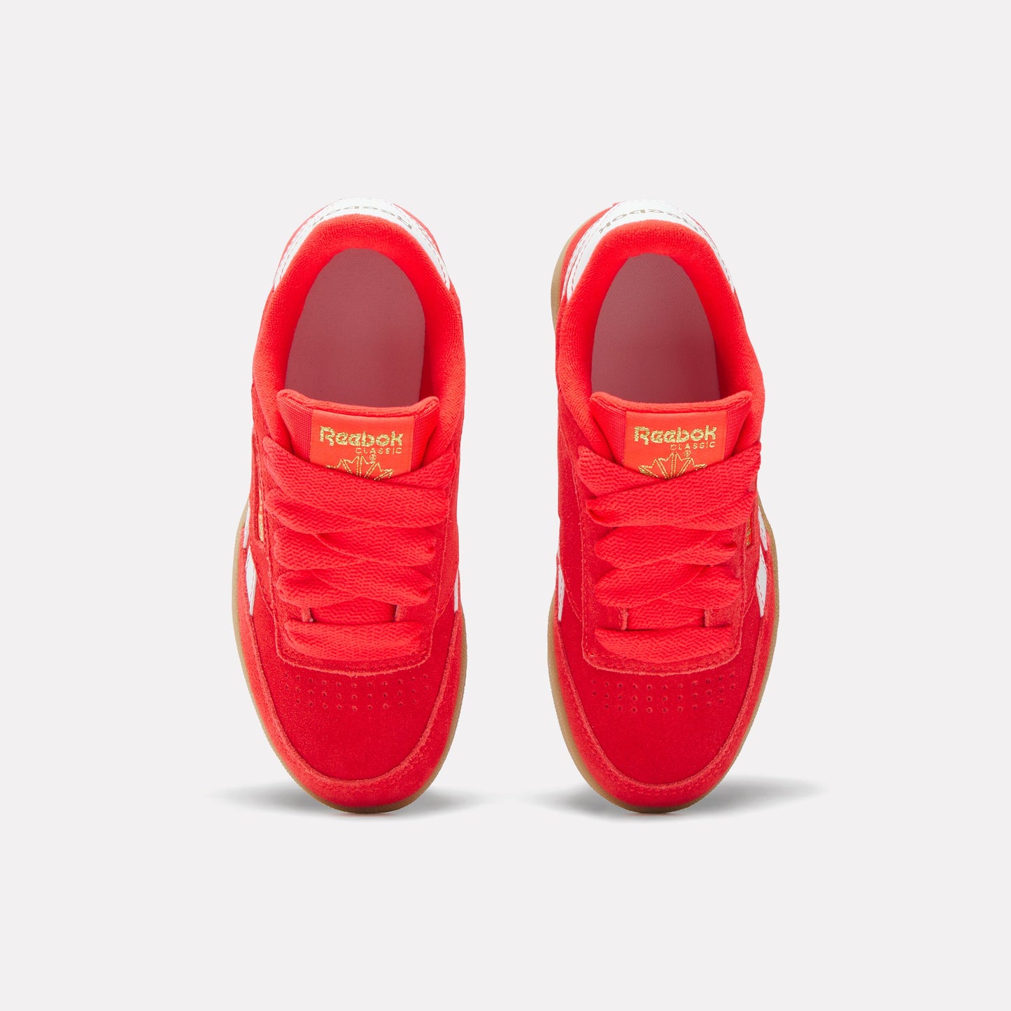 REEBOK FOOTWEAR KIDS Club C Revenge Shoes - Pre-School ENERGYRED/FTWRWHITE/GOLDMET