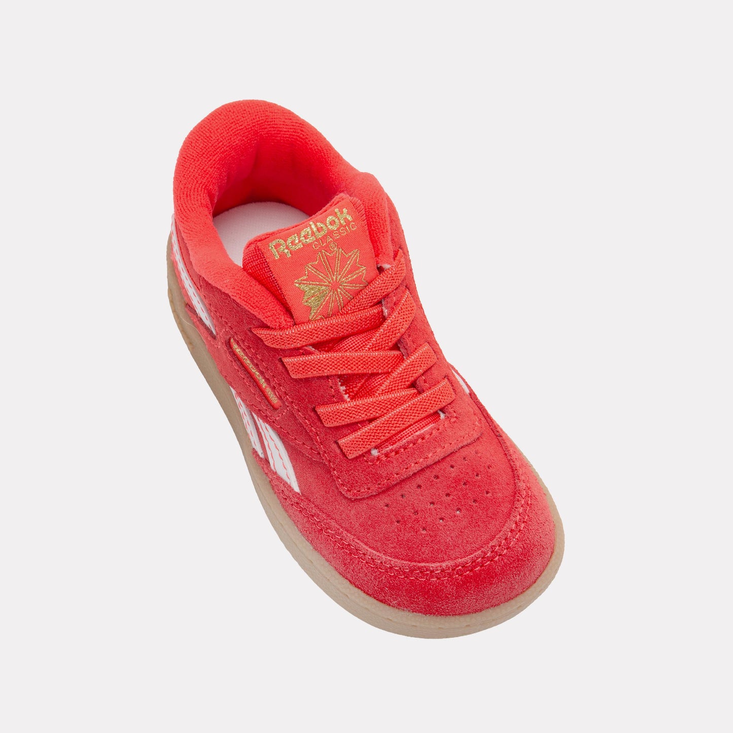 Reebok Footwear Kids Club C Revenge Shoes – Baby & Toddler ENERGYRED/FTWRWHITE/GOLDMET