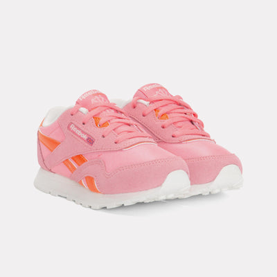 Reebok Footwear Kids Classic Nylon Shoes – Pre-School PASSIONPINK/PUMPORANGE