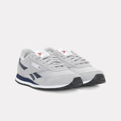 Reebok Footwear Men Classic AZ Shoes GREY 2/VECTOR NAVY/CHALK