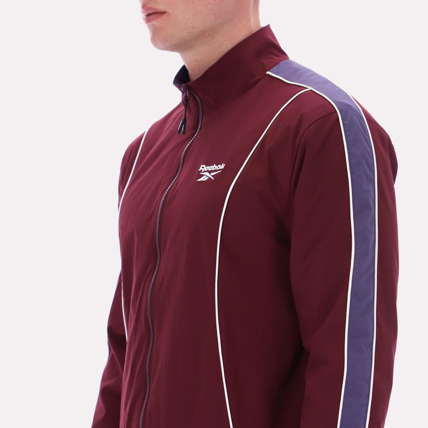 Reebok Apparel Men Heritage Sport Track Jacket BLACK CHERRY