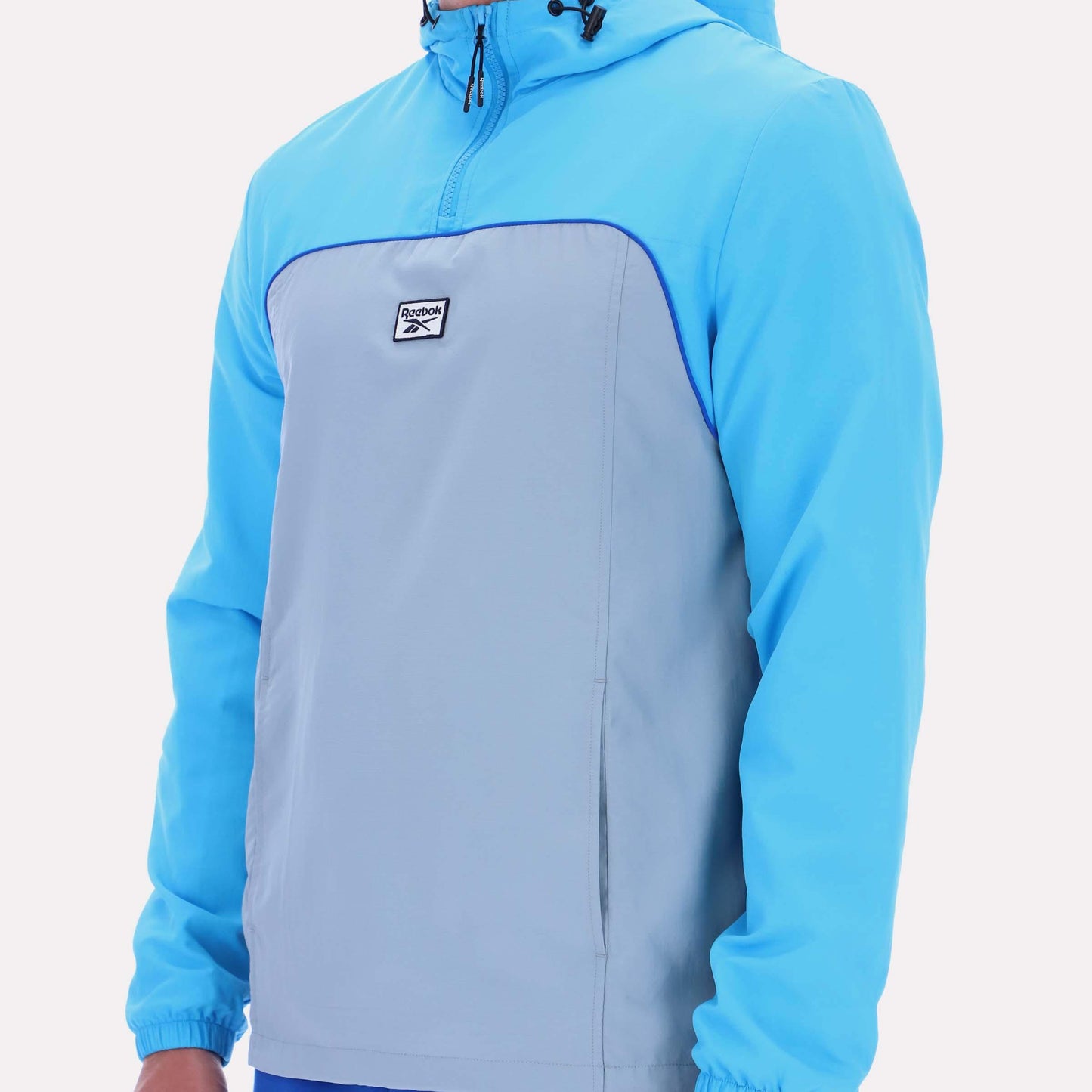 Reebok Apparel Men Heritage Sport Anorak FUTURE CYAN/LEISURE BLUE