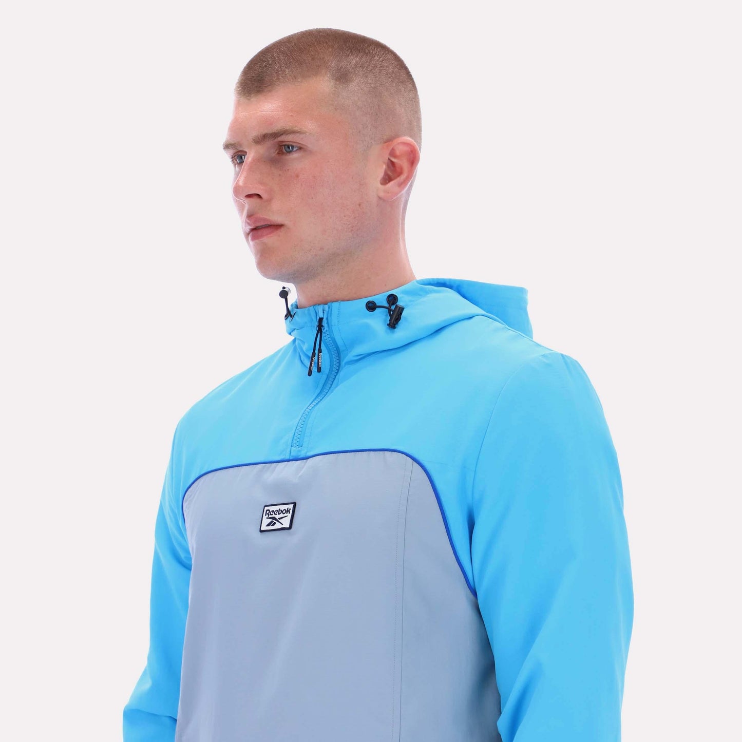 Reebok Apparel Men Heritage Sport Anorak FUTURE CYAN/LEISURE BLUE