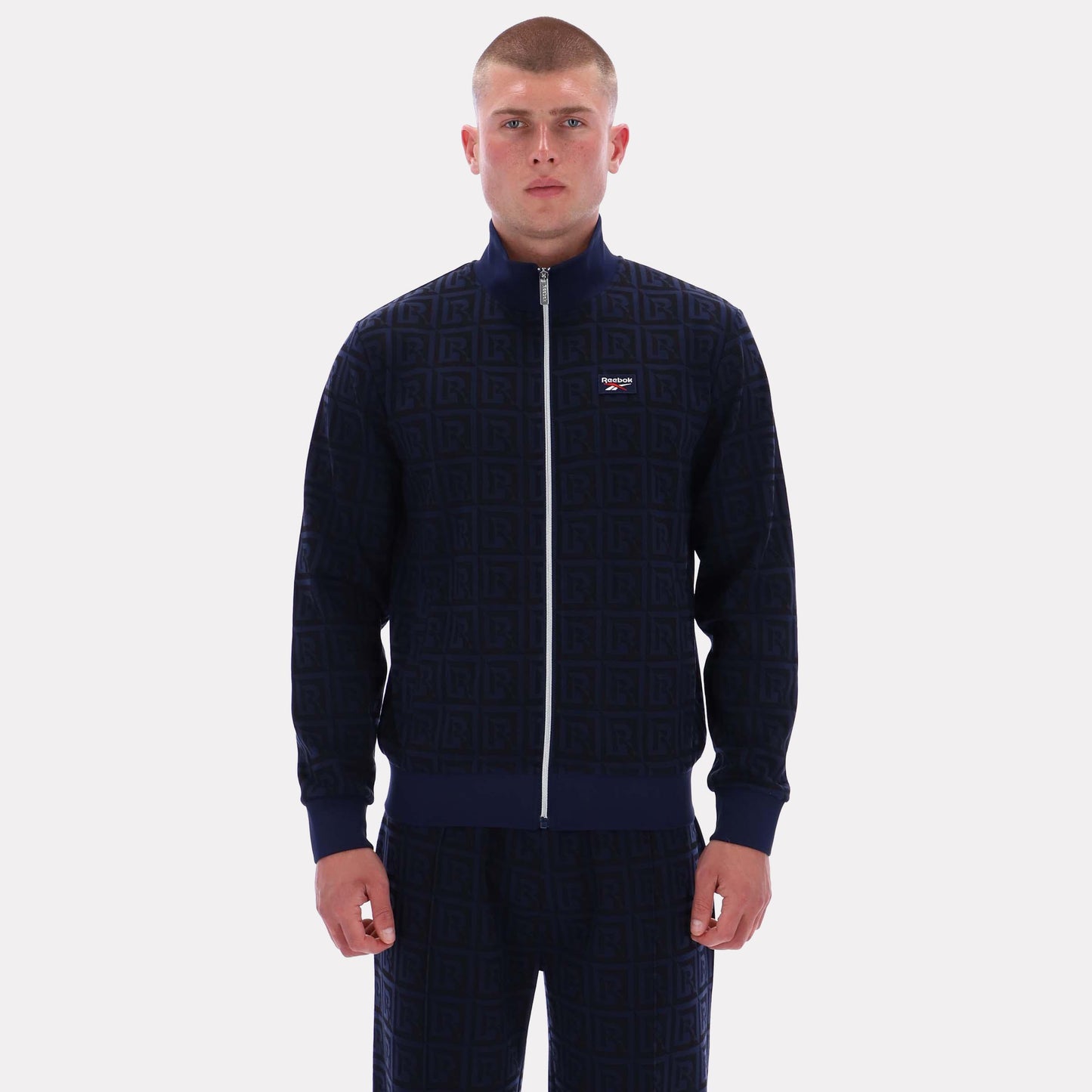 Reebok Apparel Men Reebok Monogram Track Jacket VECTOR NAVY