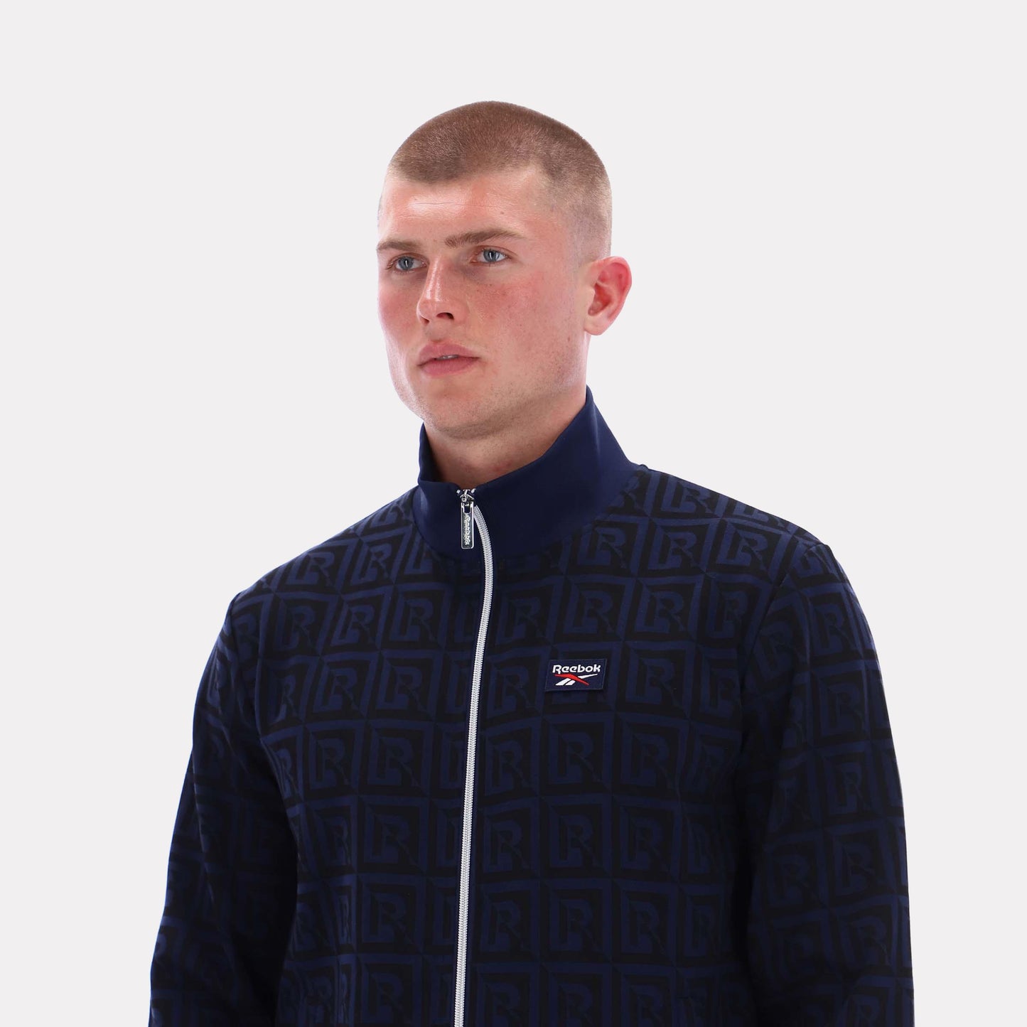Reebok Apparel Men Reebok Monogram Track Jacket VECTOR NAVY