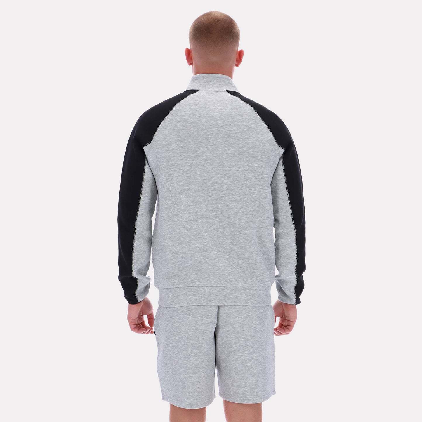 Reebok Apparel Men Performance Bomber Jacket GREY MARL/BLACK