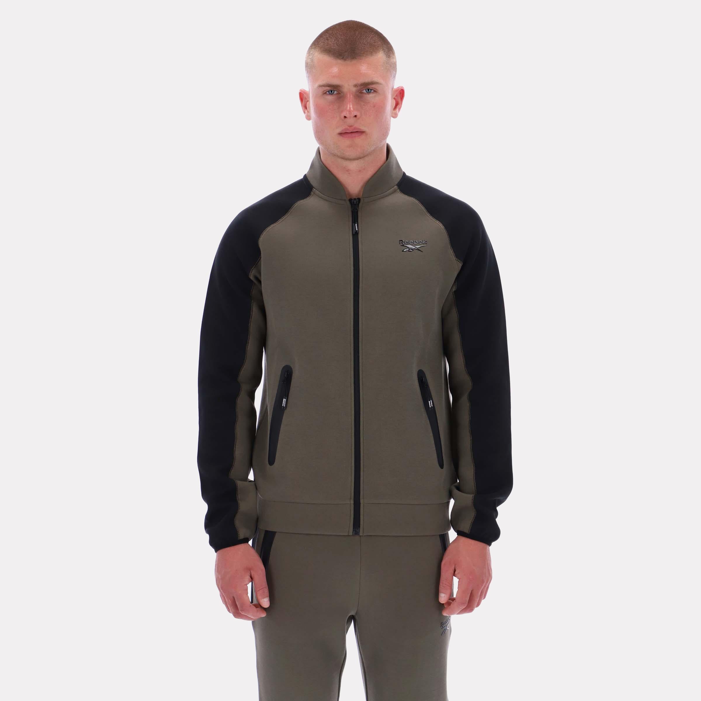 Reebok Apparel Men Performance Scuba Bomber Jacket ARMY GREEN