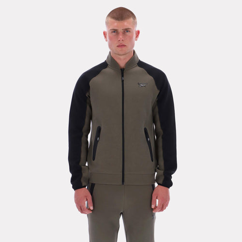 Reebok Apparel Men Performance Scuba Bomber Jacket ARMY GREEN/BLACK