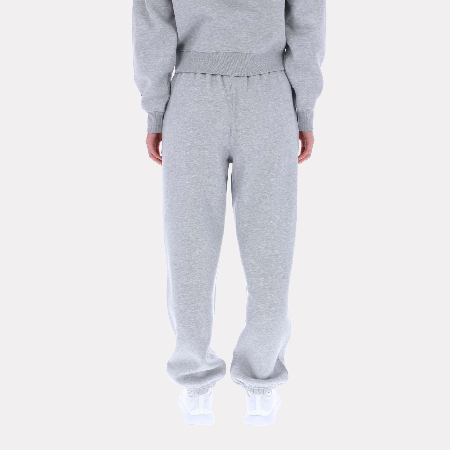 Reebok Apparel Women Triple Boucle Big Logo Joggers LIGHT GREY MARL