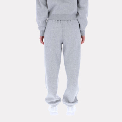 Reebok Apparel Women Triple Boucle Big Logo Joggers LIGHT GREY MARL