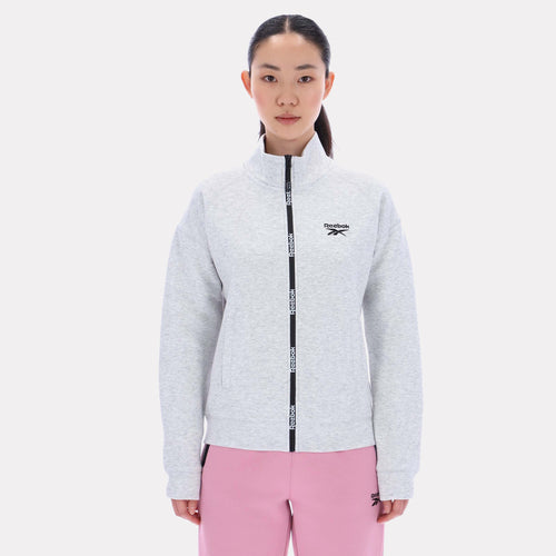 Reebok Apparel Women Scuba Track Jacket SILVER MARL
