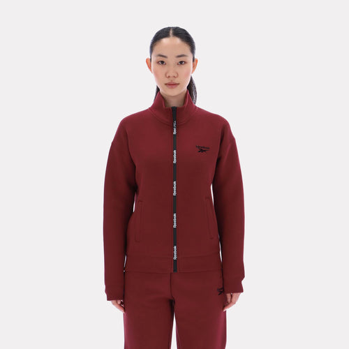 Reebok Apparel Women Scuba Track Jacket CLASSIC BURGUNDY