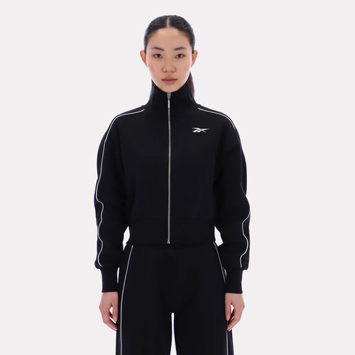 Reebok Apparel Women Off-Duty Cropped Jacket BLACK