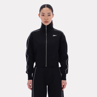 Reebok Apparel Women Off-Duty Cropped Jacket BLACK