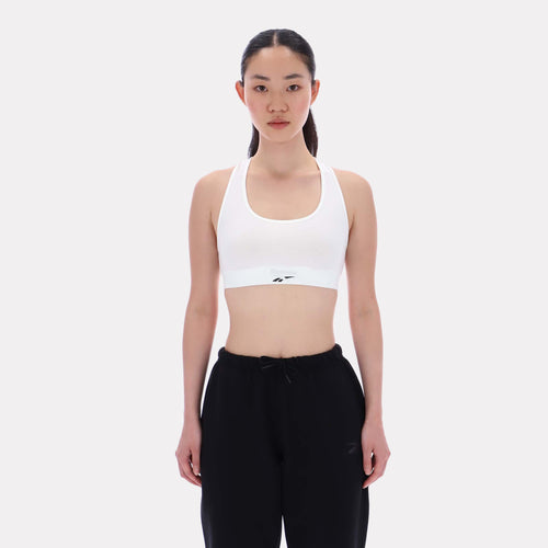 Reebok Apparel Women Classics Studio Bra Top CHALK