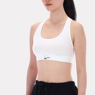 Reebok Apparel Women Classics Studio Bra Top CHALK
