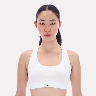 Reebok Apparel Women Classics Studio Bra Top CHALK