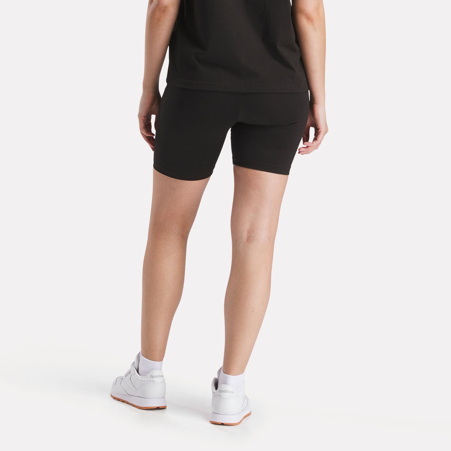 REEBOK APPAREL WOMEN Small Logo Cycle Shorts BLACK