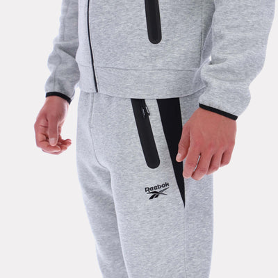 Reebok Apparel Men Studio Structure Joggers GREY MARL/BLACK