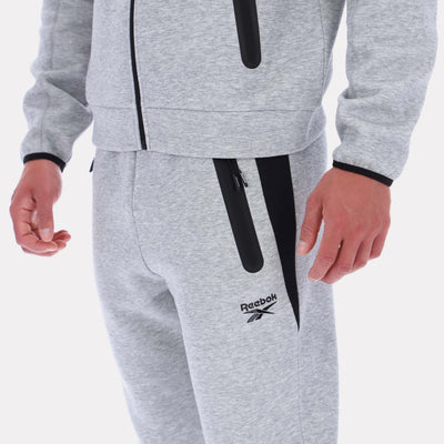 Reebok Apparel Men Studio Structure Joggers GREY MARL/BLACK