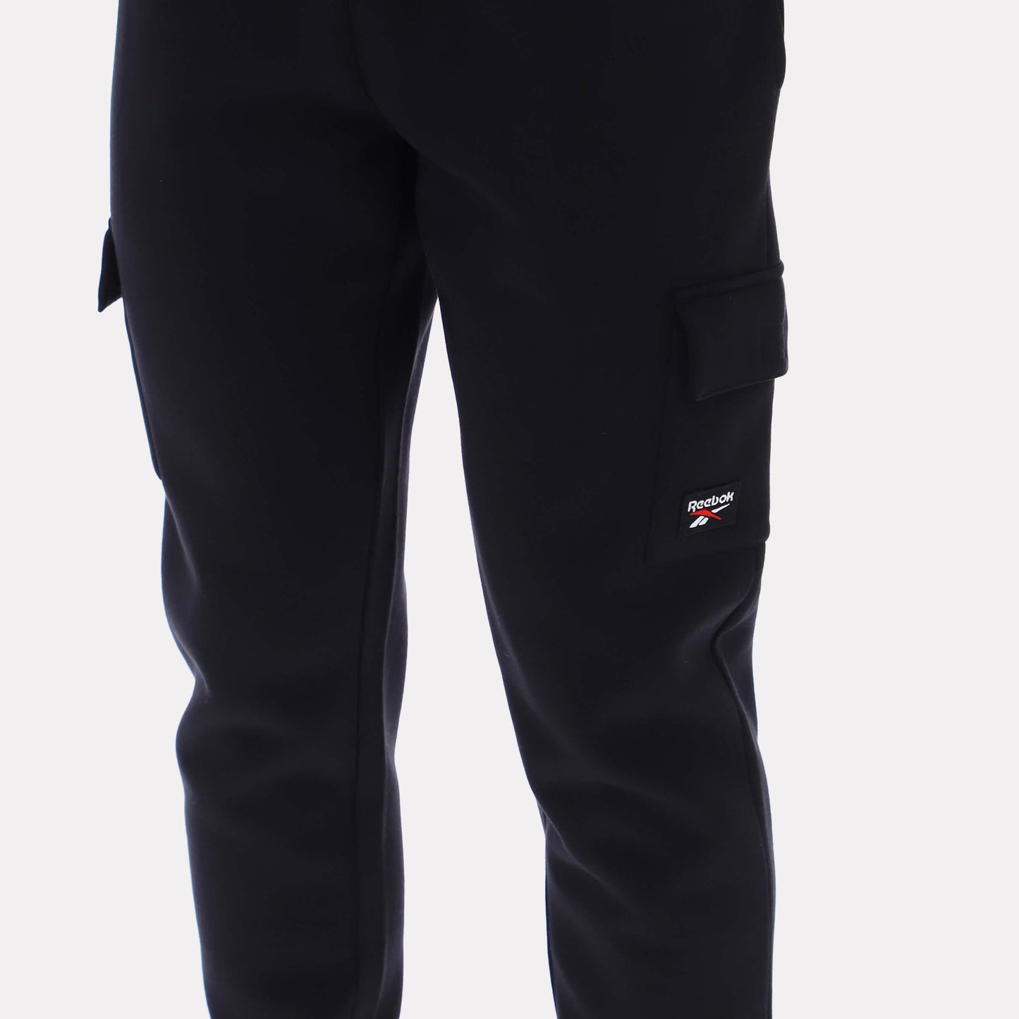 Reebok Apparel Men Reebok Cargo Pocket Cuffed Pants BLACK