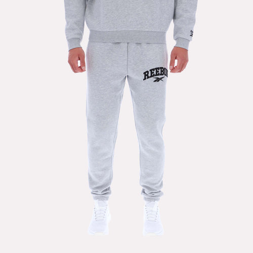 Reebok Apparel Men Classics Varsity Graphic Joggers LIGHT GREY MARL