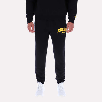 Reebok Apparel Men Classics Varsity Graphic Joggers BLACK