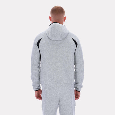 Reebok Apparel Men Reebok Contrast Panel Zip Hoodie GREY MARL