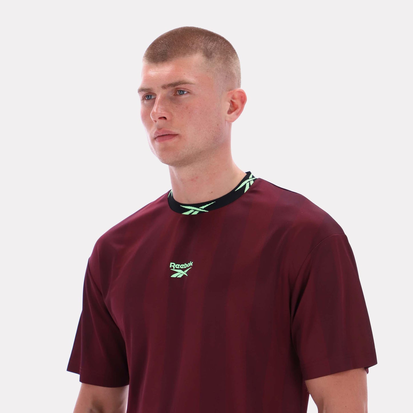 Reebok Apparel Men Reebok Graphic Stripe Jersey BLACK CHERRY