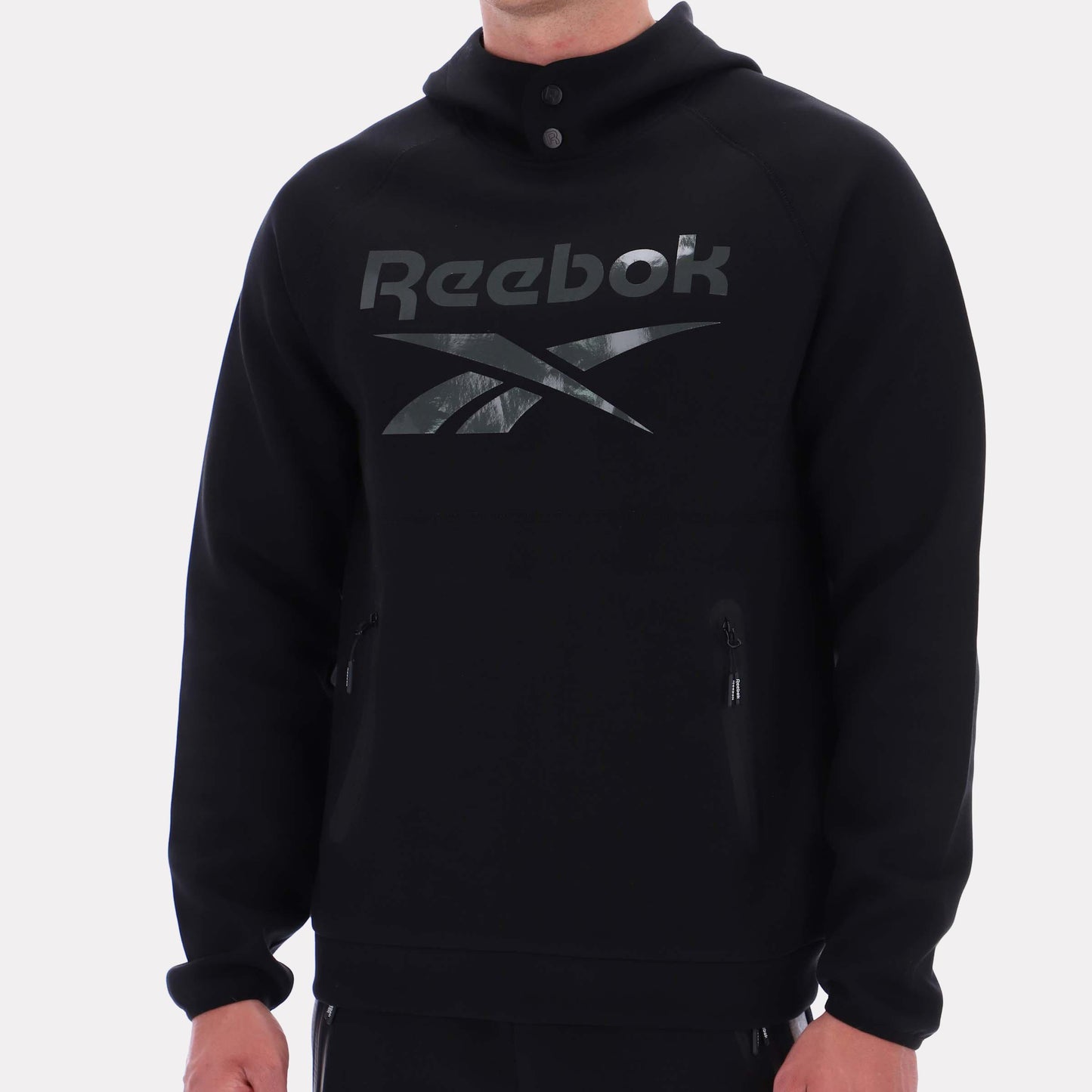 Reebok Apparel Men Studio Structure Hoodie BLACK