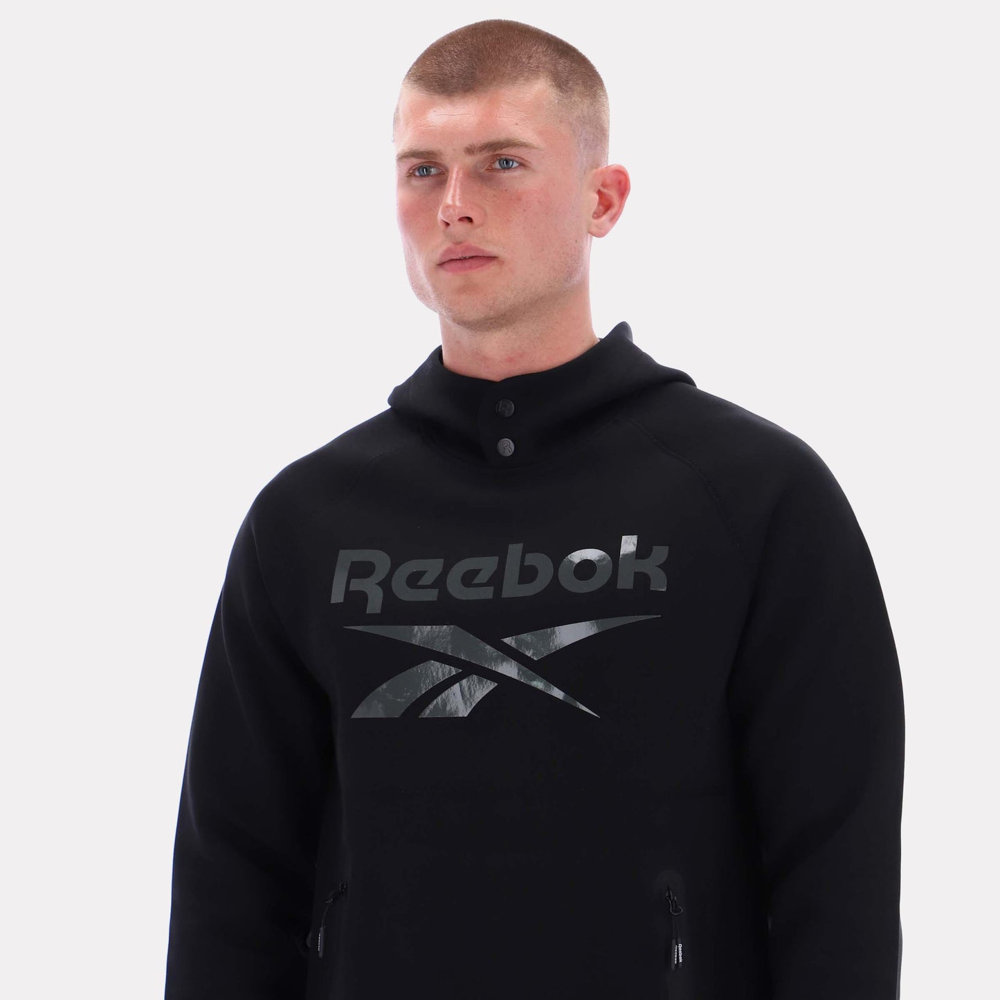 Reebok Apparel Men Studio Structure Hoodie BLACK