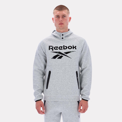 Reebok Apparel Men Studio Structure Hoodie GREY MARL