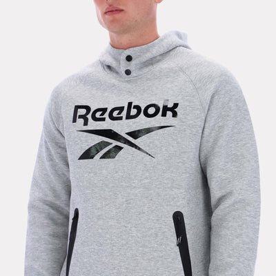 Reebok Apparel Men Studio Structure Hoodie GREY MARL