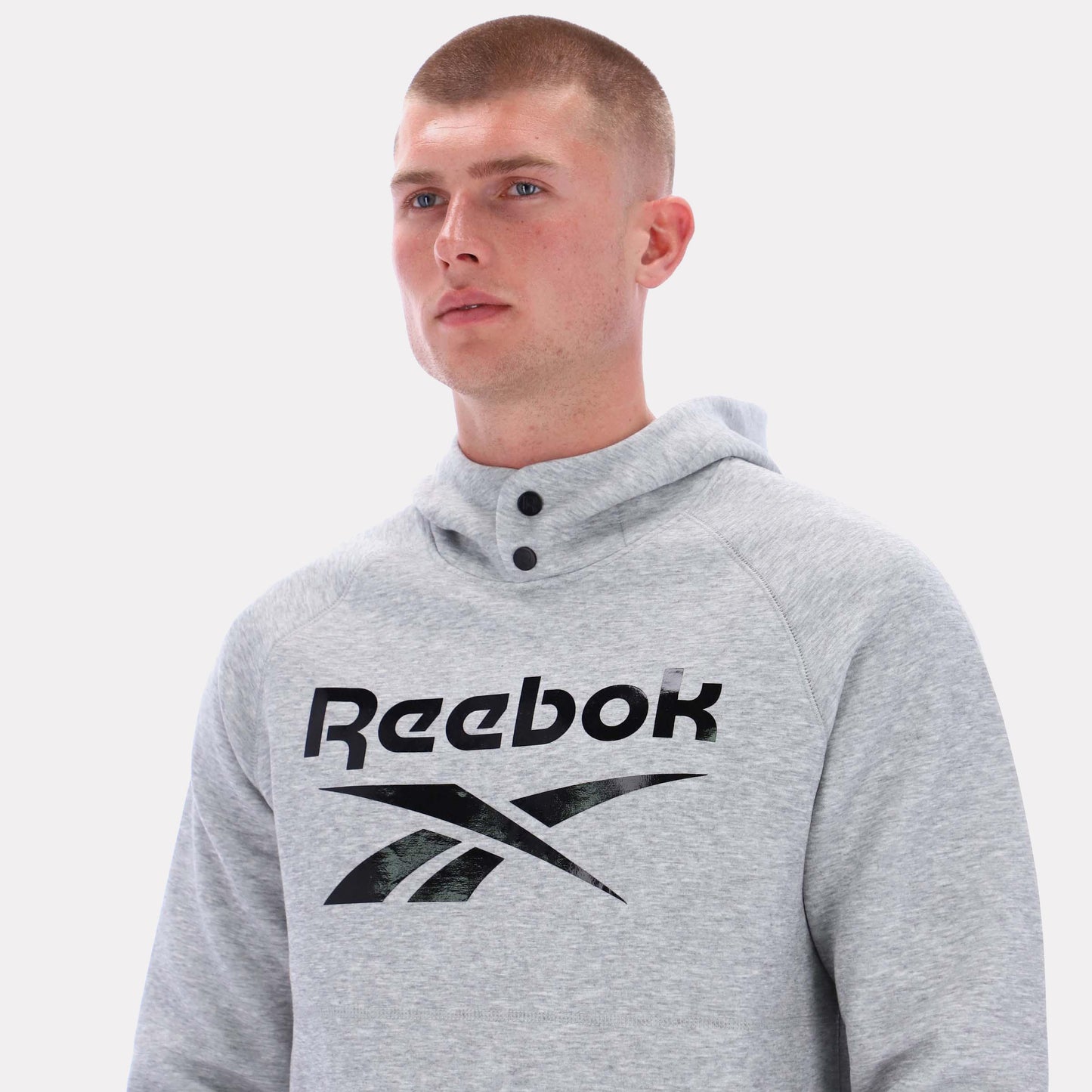 Reebok Apparel Men Studio Structure Hoodie GREY MARL
