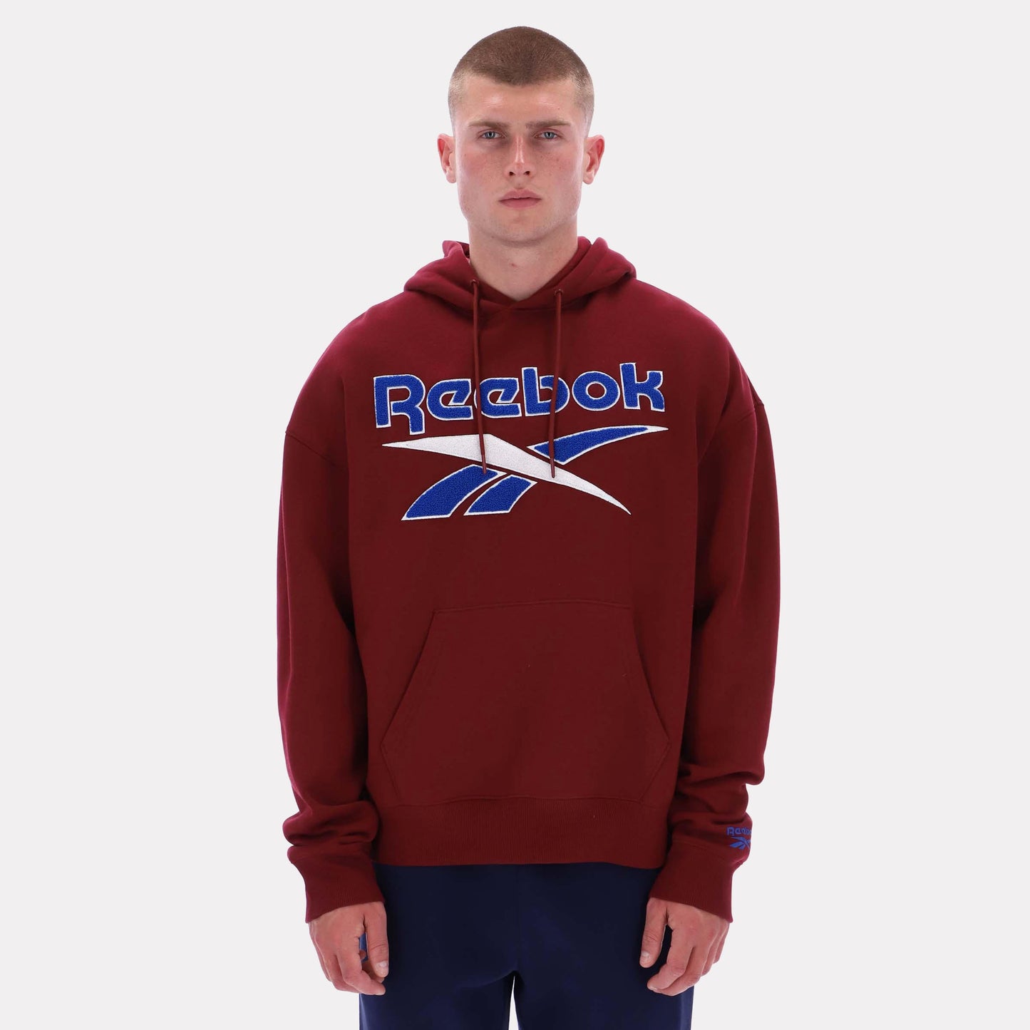 Reebok Apparel Men Reebok Varsity Graphic Hoodie CLASSIC BURGUNDY