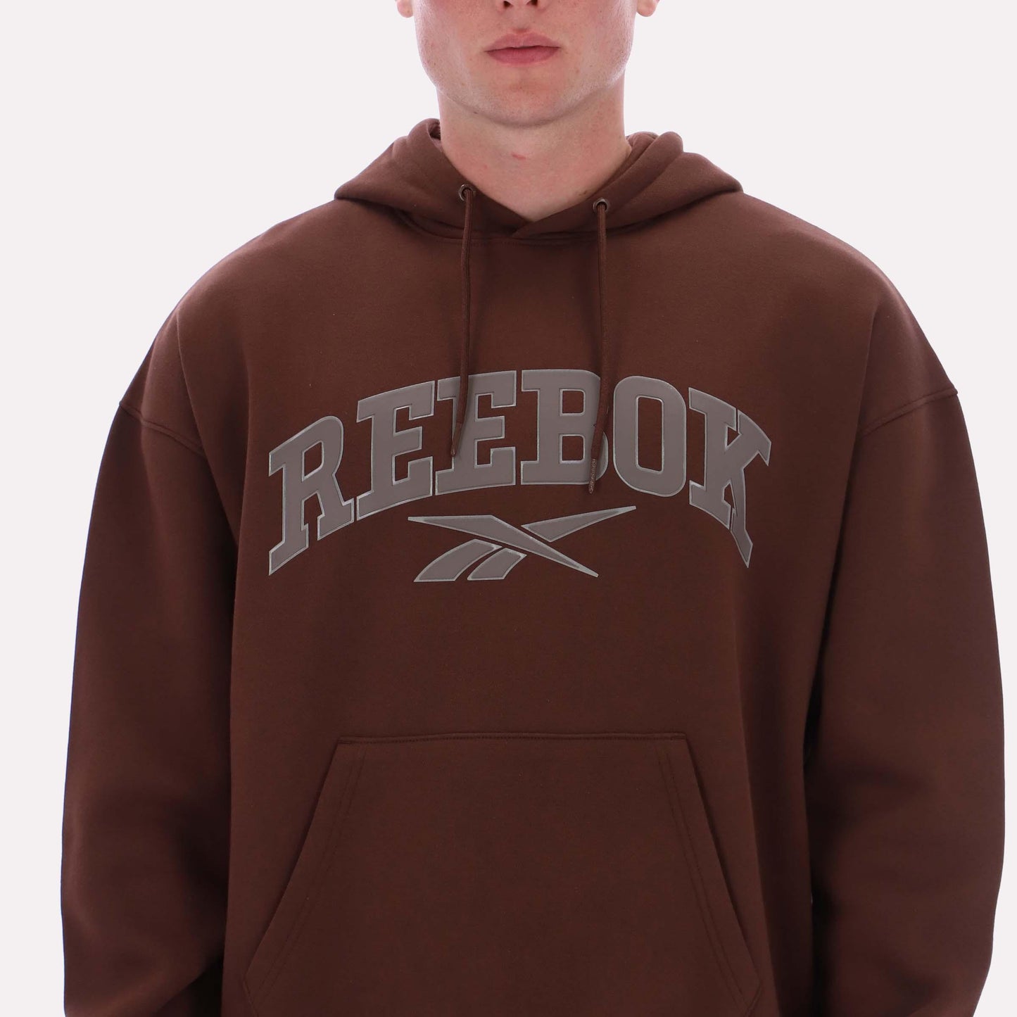 Reebok Apparel Men Varsity Hoodie CAMPUS BROWN