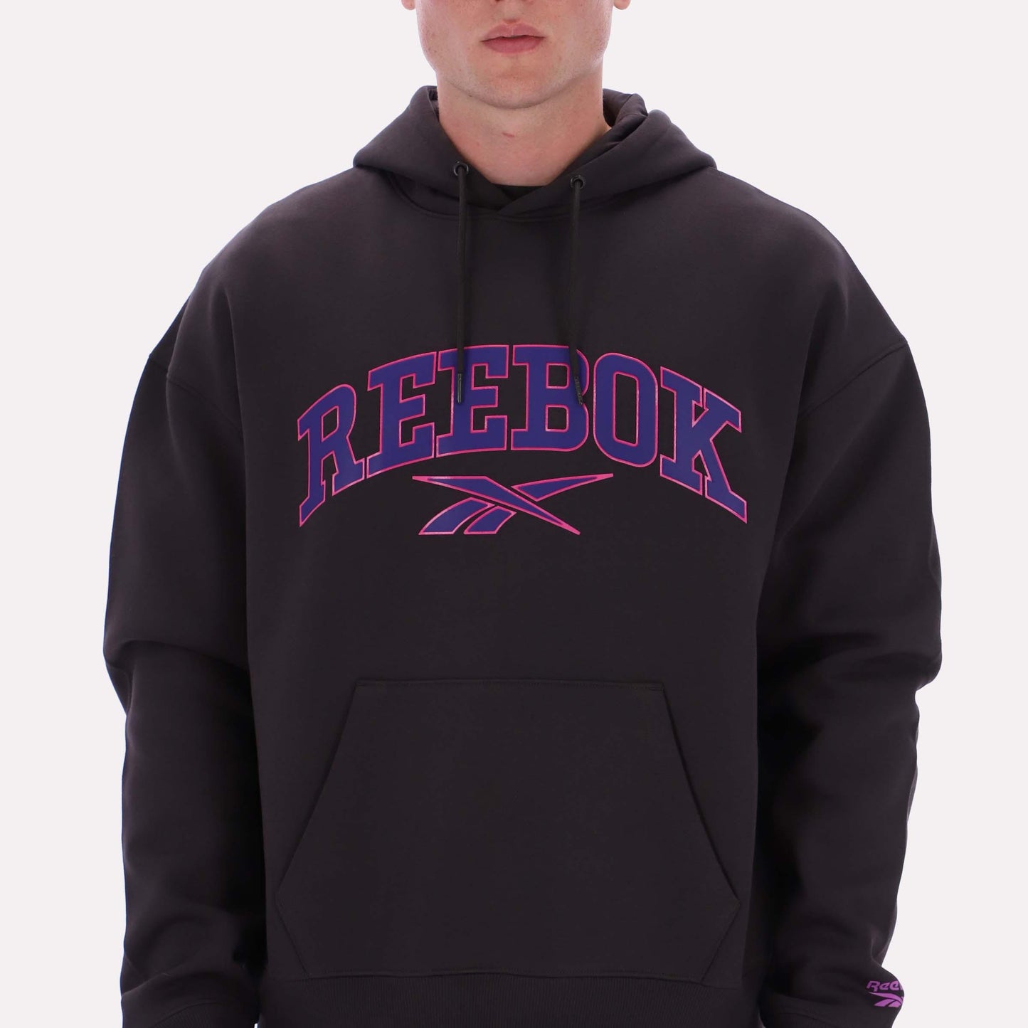 Reebok Apparel Men Varsity Hoodie WASHED BLACK