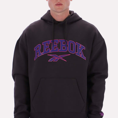 Reebok Apparel Men Varsity Hoodie WASHED BLACK