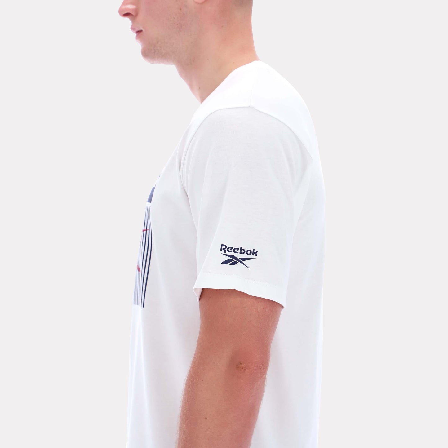 Reebok Apparel Men Reebok Illusion Logo T-Shirt WHITE