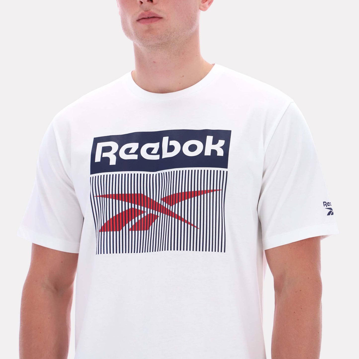 Reebok Apparel Men Reebok Illusion Logo T-Shirt WHITE