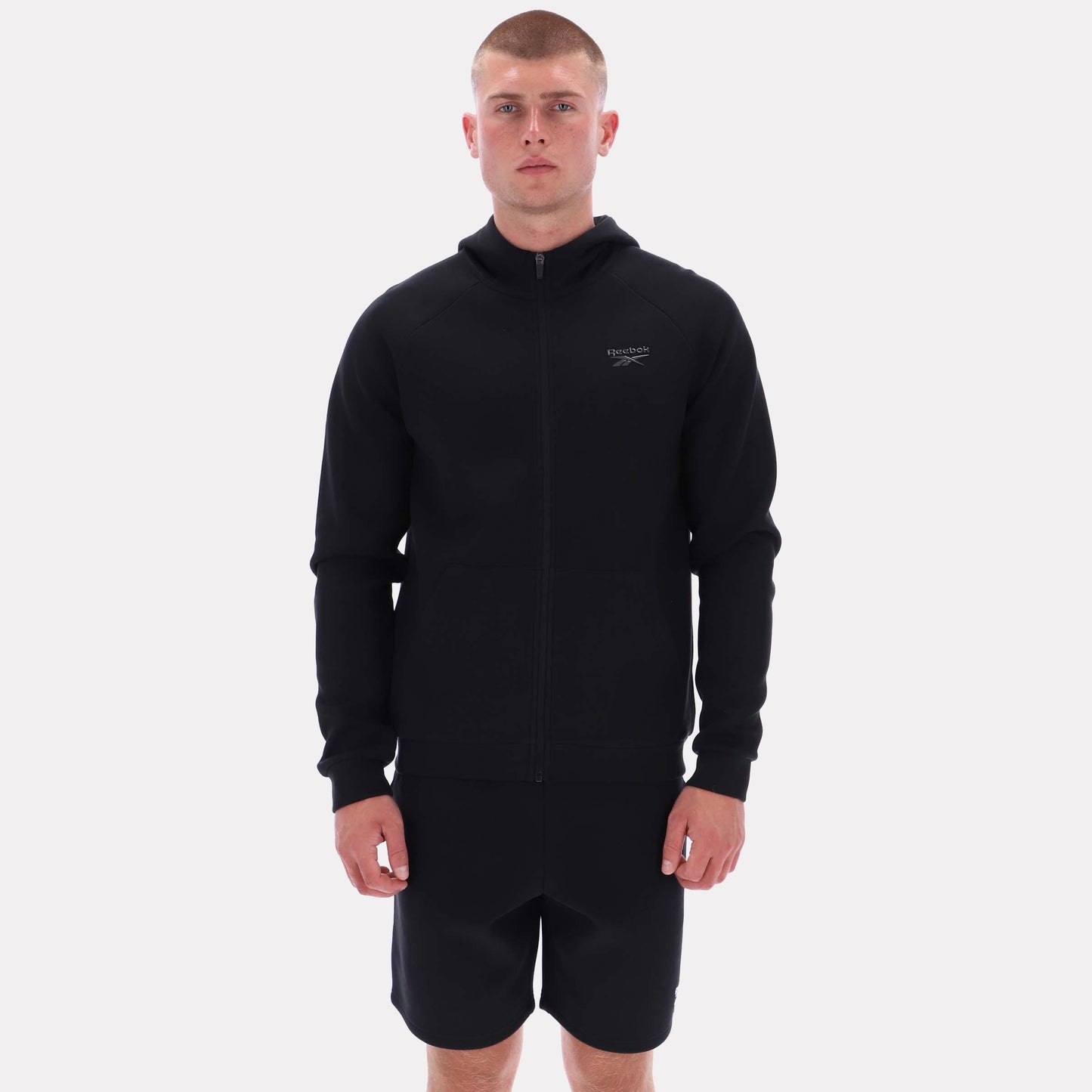 Reebok Apparel Men Core Zip Hoodie BLACK