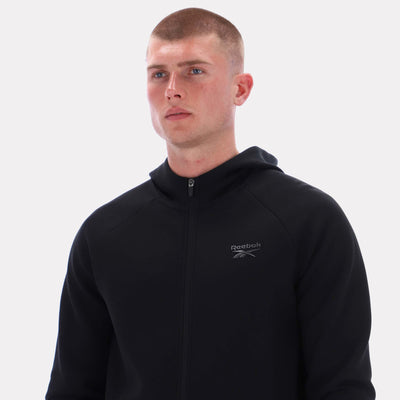 Reebok Apparel Men Core Zip Hoodie BLACK