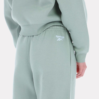 Reebok Apparel Women Varsity Logo Fleece Joggers HYBRID GREEN