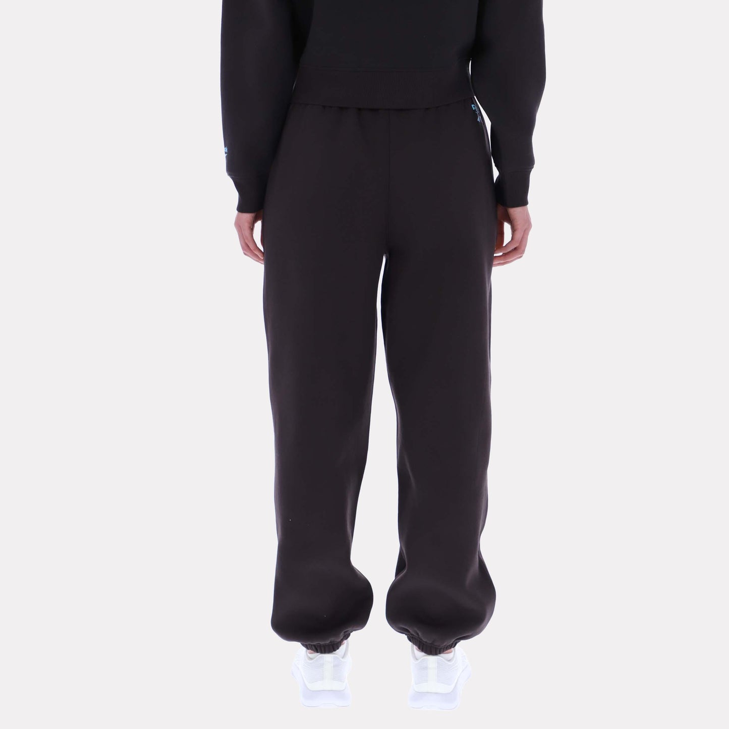 Reebok Apparel Women Stacked Logo Fleece Joggers WASHED BLACK