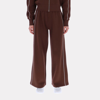 Reebok Apparel Women Off-Duty Wide-Leg Pants CAMPUS BROWN